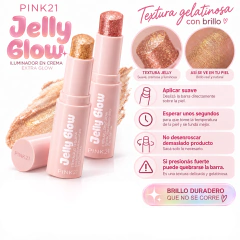 Iluminador En Barra Jelly Glow Pink 21 Pack X6 Tonos Glitter - Chicas Bond