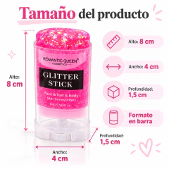 Glitter en barra Romantic Queen para rostro cuerpo y pelo 16g - tienda online