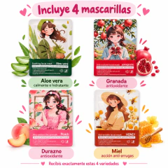 Box Skincare Regalo Mujer Gloss Mascarillas Perfume Y Vincha - Chicas Bond