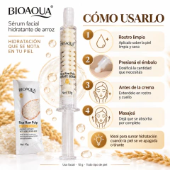 Serum Facial Arroz Bioaqua Perlas Hidratantes Jeringa 10g - Chicas Bond