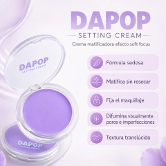 Dapop Setting Cream Crema Matificadora Difumina Poros