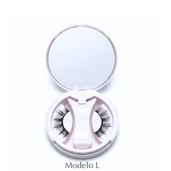 Imagen de Pestañas Magnéticas Premium Modelo L Pinza Integrada +espejo