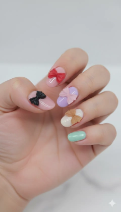 SET DE MOÑITOS NAILS 3D - comprar online