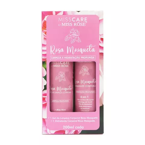 Kit Gel de Limpeza + Hidratante Corporal de Rosa Mosqueta - Miss Rôse