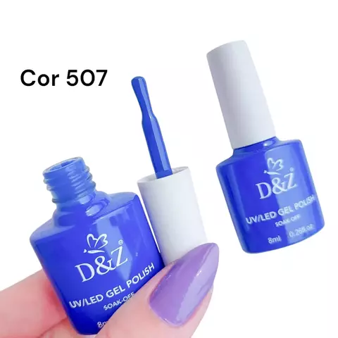 Esmalte em gel cor 507 azul da D&Z