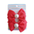 Kit dois laços vermelho infantil com pérola - comprar online