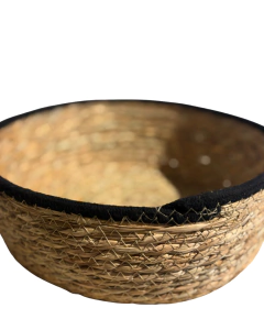 Canasto Redondo Borde Negro - tienda online