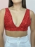 Cropped paetê Yara