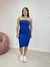 Vestido ribana mid tomara que caia