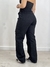 Calça Wide Leg Cargo Preta - Mf Store Girls