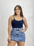 Saia Jeans Barra a fio Escura - comprar online