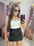 Short saia botão neoprene - Mf Store Girls