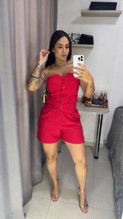 Conjunto Supresa- Vermelho - Anna Closet DF 