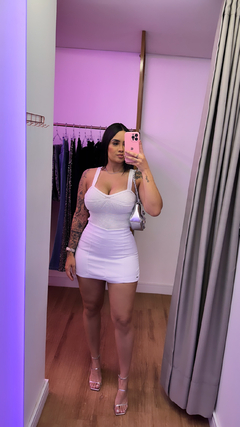 Short Saia Alfaiataria - Branco - comprar online