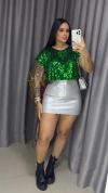 Short Saia - Prata