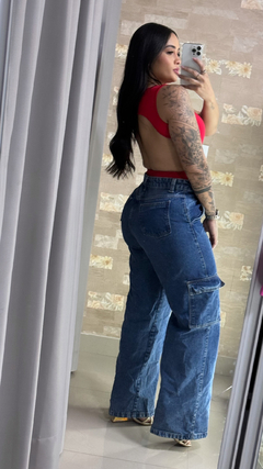 Body Costas Nua e Abertura - Vermelho - comprar online