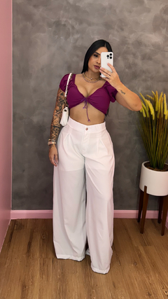 Calça Max Pantalona - Branca - loja online
