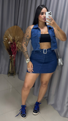 Conjunto Jeans - Lavagem Média - Anna Closet DF 