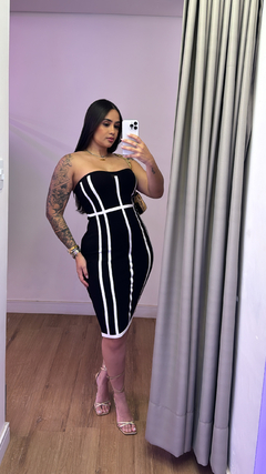 Imagem do Vestido Erika Tomara Que Caia Tricot Premium- P &B