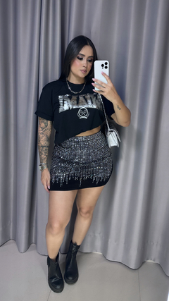 Saia Lemise - Preto - Anna Closet DF 