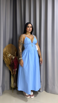 Vestido Bruna - Azul bebê - Anna Closet DF 