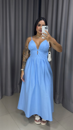 Vestido Bruna - Azul bebê - comprar online