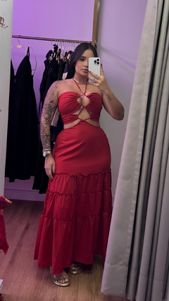 Vestido Mary Longo - Vermelho