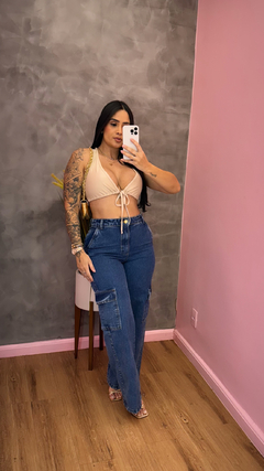 Cropped Jeeh Moraes - Nude - comprar online