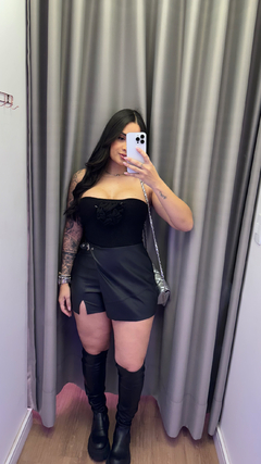 Imagem do Short Saia Fivela - Preto