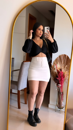 Short Saia Alfaitaria - Branco na internet
