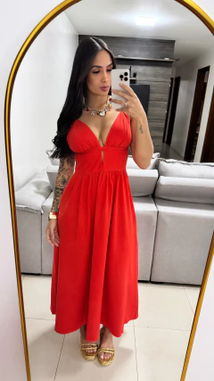 Vestido Bruna - Vermelho - Anna Closet DF 