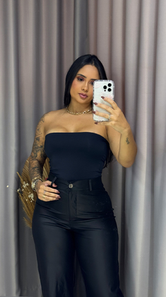 Top Tube Poliamida - Preto - Anna Closet DF 