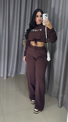 Conjunto Moletom Paris - Marrom