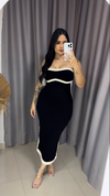 Vestido Tomara Que Caia Tricot Premium - Preto