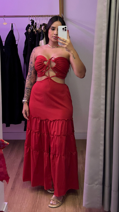 Vestido Mary Longo - Vermelho - Anna Closet DF 