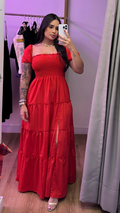 Vestido Longo - Vermelho - Anna Closet DF 