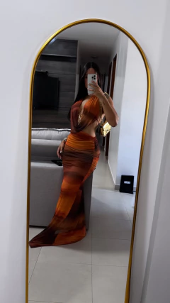 Vestido Malibu - Laranja na internet