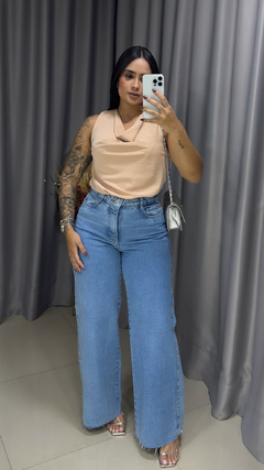 Blusa Gola Boba - Nude