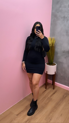 Vestido Tubinho Poliamida Premium - Preto