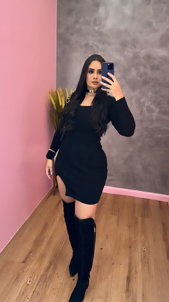 Vestido Erica Tubinho Tricot Premium - Preto - comprar online