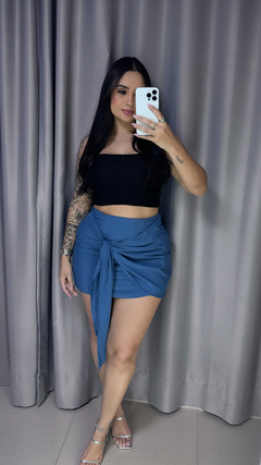 Saia Amarração - Azul Jeans na internet