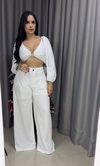 Cropped Alicia Crepe Twill - Branco