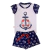 PIJAMA CURTO INFANTIL ÂNCORA - Léo e Bia Roupas de dormir