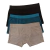 CUECA BOXER INFANTIL MODAL PRETO - VERDE PAVÃO - MESCLA 2031403 - comprar online