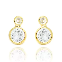 BRINCO PONTO DE LUZ DUPLO COM ZIRCÔNIAS