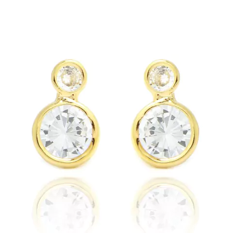 BRINCO PONTO DE LUZ DUPLO COM ZIRCÔNIAS