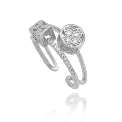 ANEL REGULÁVEL DUPLO MONOGRAMAS - LV na internet