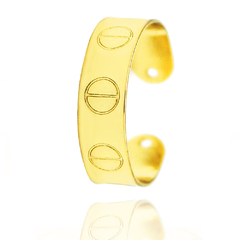 ANEL INSPIRED GRIFE REGULÁVEL - BANHADO A OURO18K na internet
