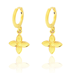 BRINCO CLICK MONOGRAMA- BANHADO A OURO18K - comprar online