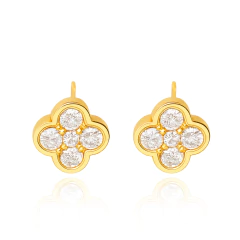 BRINCO TREVO COM ZIRCÔNIAS - comprar online